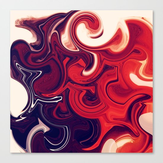 Hot like fire #1 #Red #Summer Canvas Print