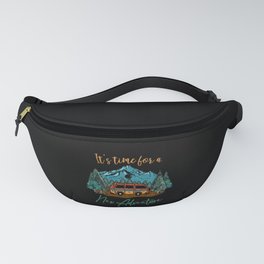Camping RV Mountains Graphic Design Fanny Pack