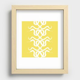 Snake Tracks Yellow Recessed Framed Print