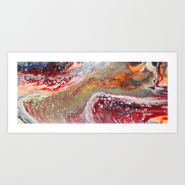 Fiery closeup Art Print