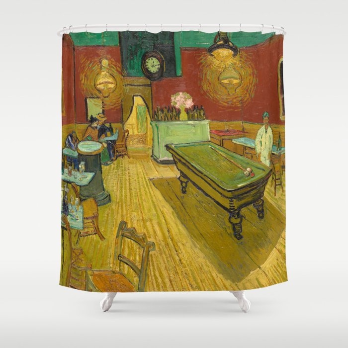 The Night Cafe, 1888 by Vincent van Gogh Shower Curtain