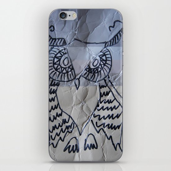 gray owl 02 iPhone & iPod Skin