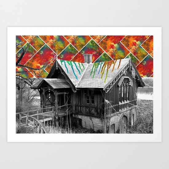 Cabin in the Woods Art Print