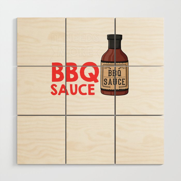 BBQ Sauce Barbeque Recipes Korean Barbecue Keto Wood Wall Art