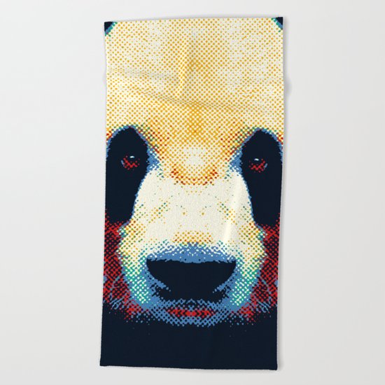 Panda - Colorful Animals Beach Towel