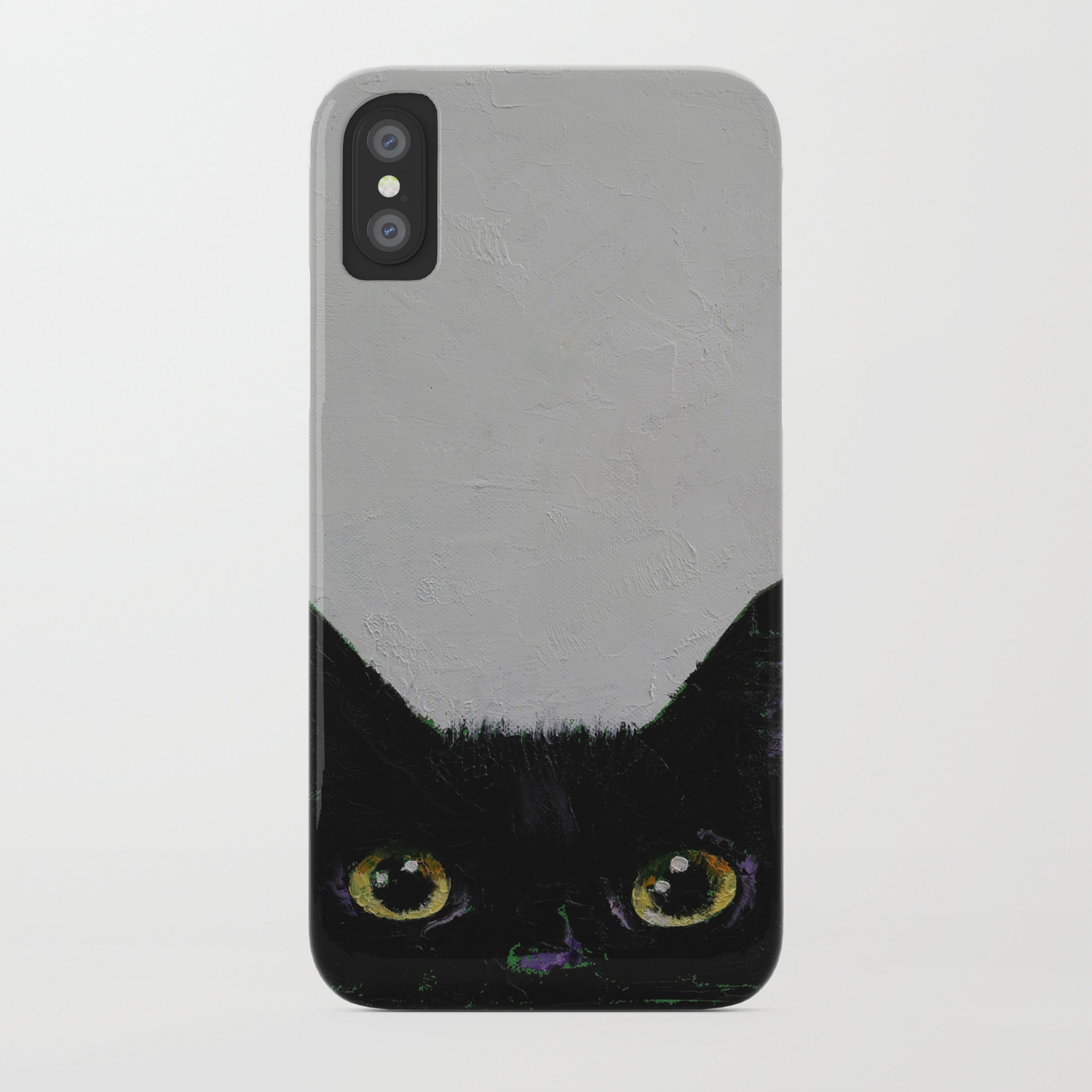 Black Cat Iphone Case By Michaelcreese Society6