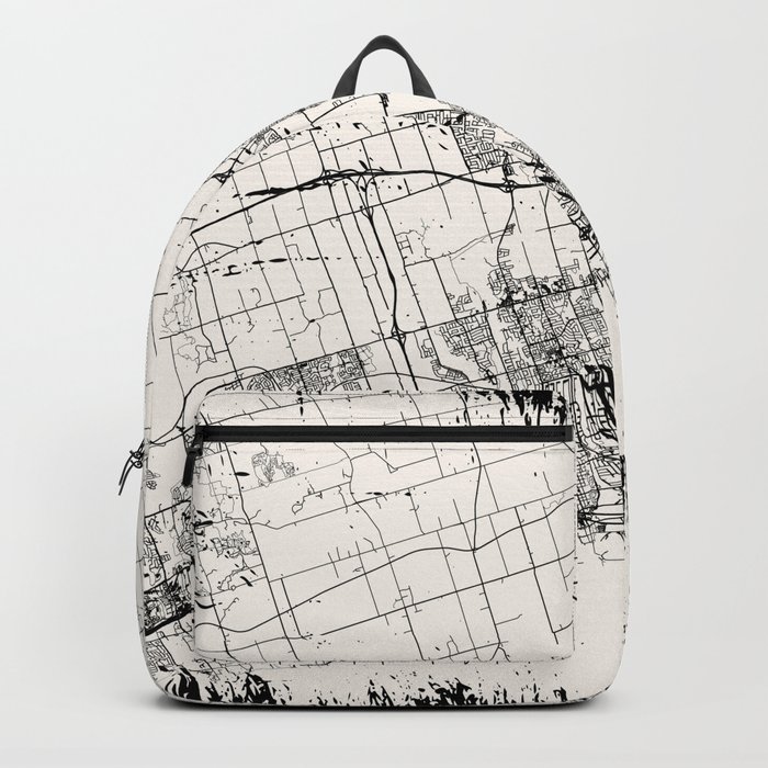 Oshawa, Canada CITY MAP Backpack