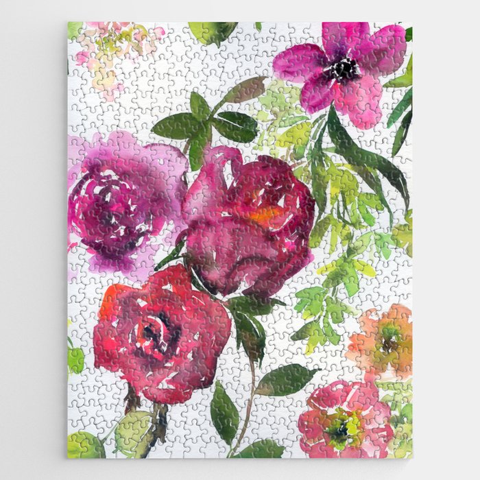 the pink flowers N.o 4 Jigsaw Puzzle