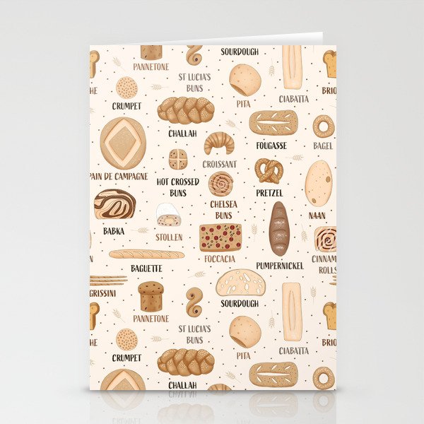 Bread Baking  Stationery Cards