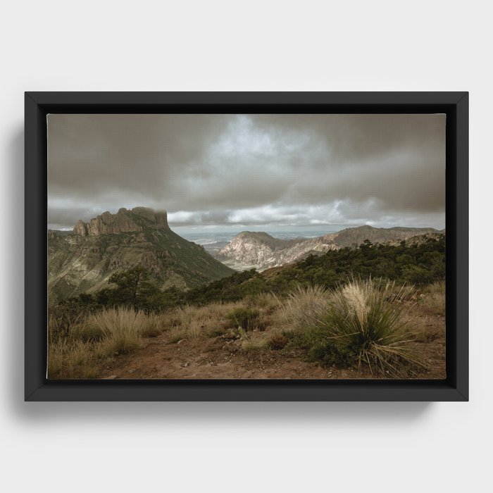 Big Bend Mountain Texas View Framed Canvas