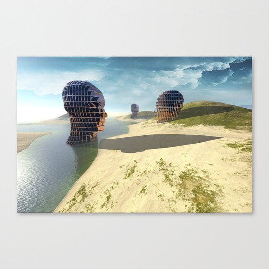mesh Island Canvas Print