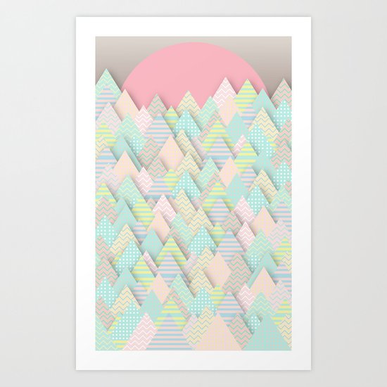Forest Pastel Art Print