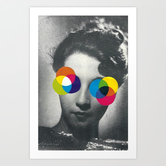 Psychedelic glasses Art Print