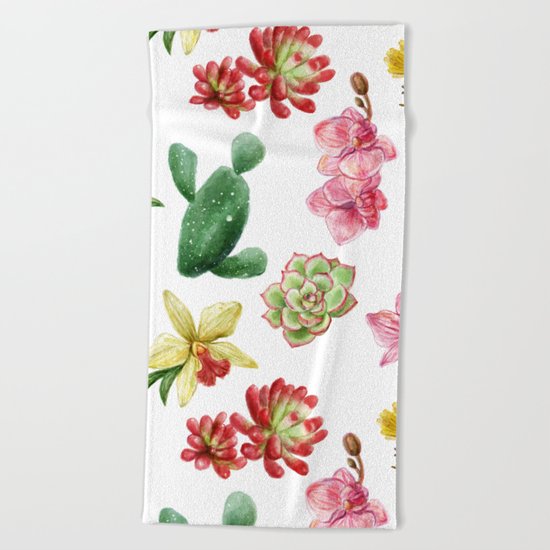 CACTUS PATTERN Beach Towel