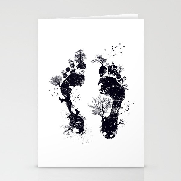 Nature's footprint Stationery Cards