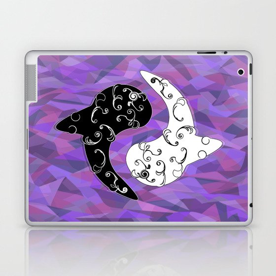 Ying Yang and the White Whale  Laptop & iPad Skin