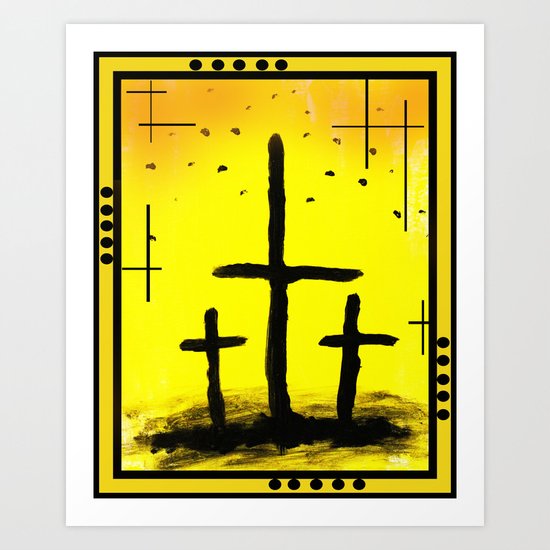 The Crosses Art Print