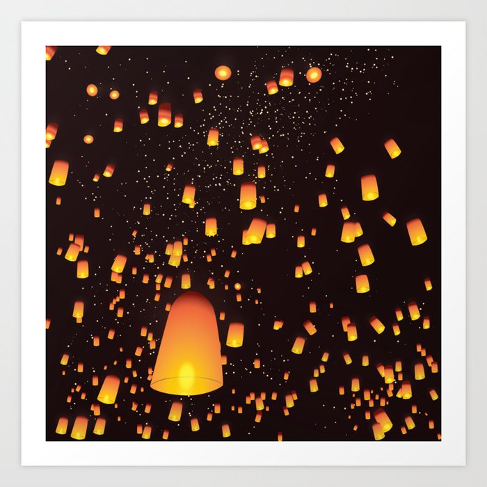 Lantern Festival Art Print