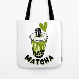 Heart Matcha Tote Bag