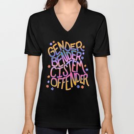 Gender Bender Cistem Offender V Neck T Shirt