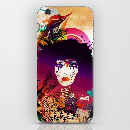 Afro Girl iPhone & iPod Skin