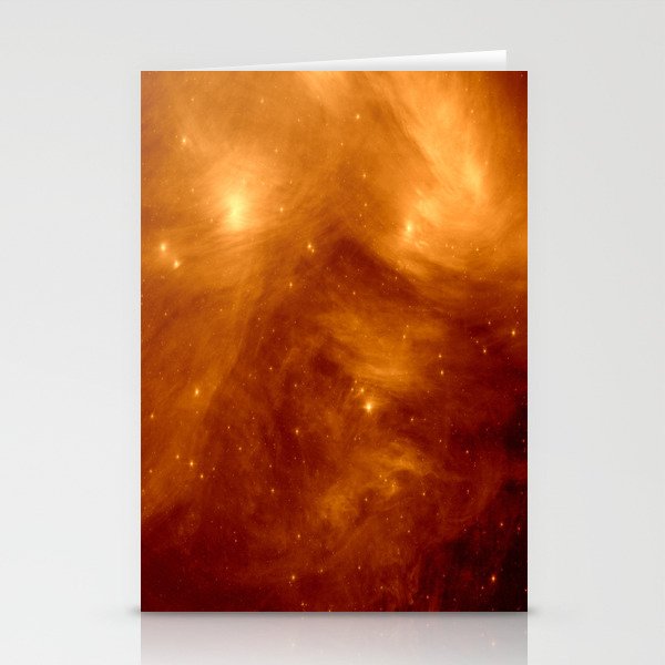 Copper Galaxy Nebula : The Seven Sister Pleiades Stationery Cards