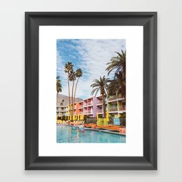 Palm Springs Pool Day VII Framed Art Print