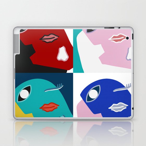 When I'm lost in thought patchwork 3 Laptop & iPad Skin