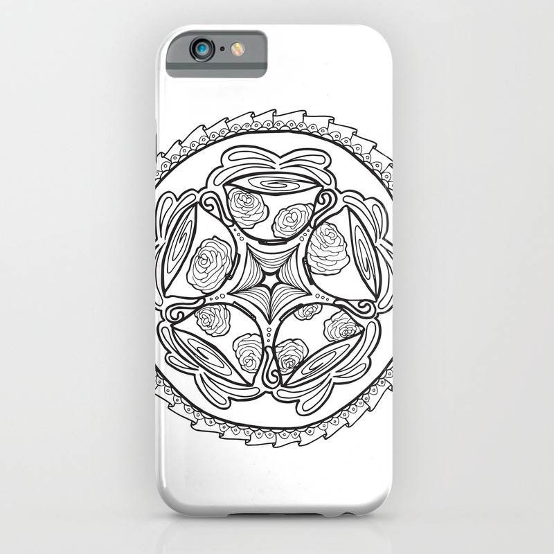Color In Coffee Mandala Coloring Page Iphone Case By Momsandcrafters