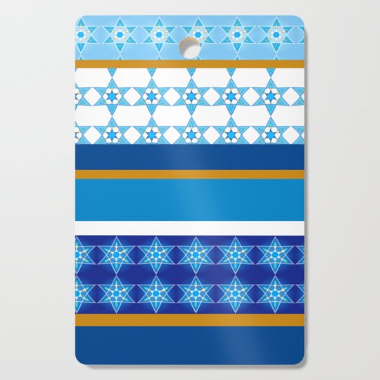 Hanukkah Wrap Cutting Board By Naomibroudo Society6