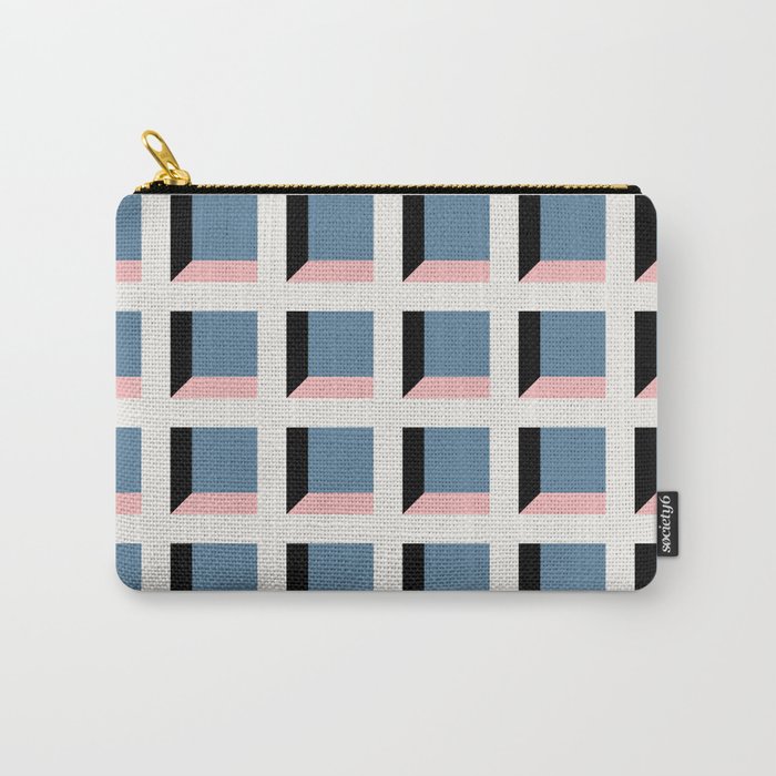Minimalist 3D Pattern VII Carry-All Pouch