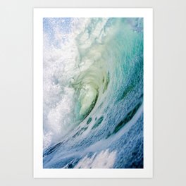 Surfer Waves Art Print