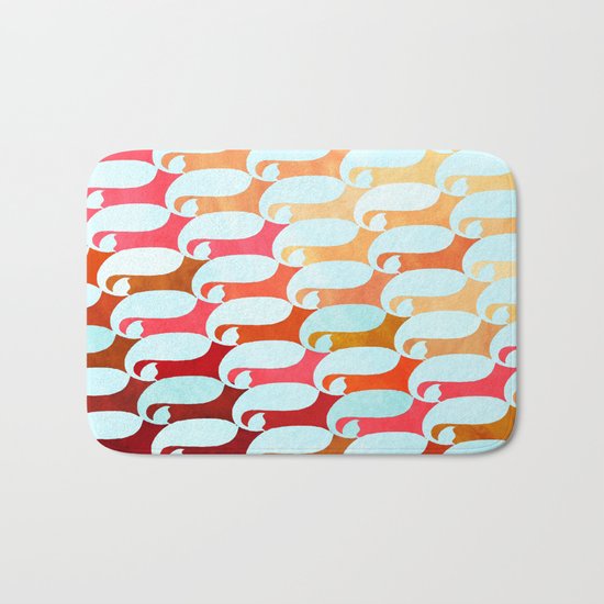 Blue Whale & Red Fox Bath Mat