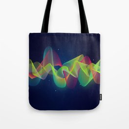 Equalizer Sound Waves Tote Bag