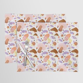 Mushroom pattern - warm palette Placemat