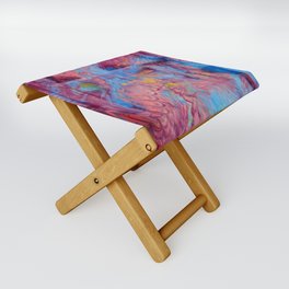 Abstract flames Folding Stool