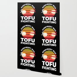 Tofu Fighting Meatless Vegan Wallpaper