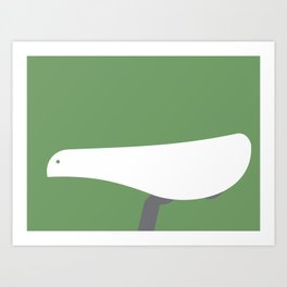 Bicycle Bird Minimal Art Print