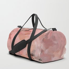 New Beginning - Abstract floral soft pink, blush, coral Duffle Bag
