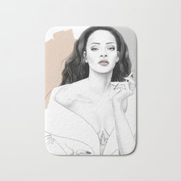 Rihanna Bath Mat | Pretty, Popart, Drawing, Illustration, People, Smoke, Fashionillustration, Style, Other, Digital 
