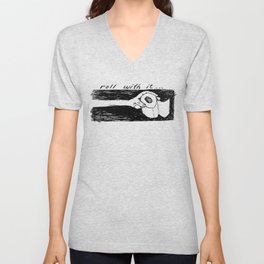 Roll With It V Neck T Shirt