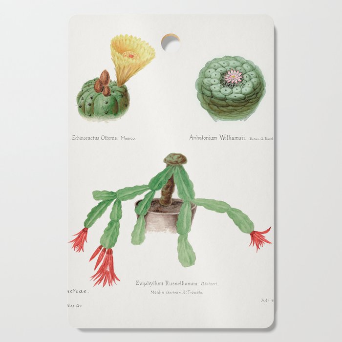 Peyote, Indian Head, and Christmas Cactus Cutting Board