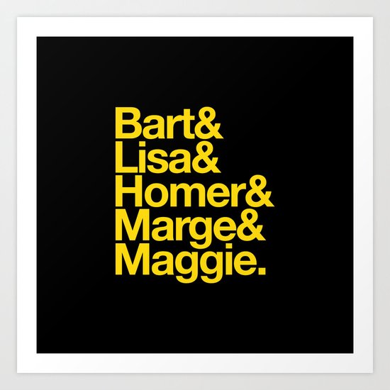 Simpsons Art Print