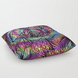 Psychedelic Mushroom Floor Pillow