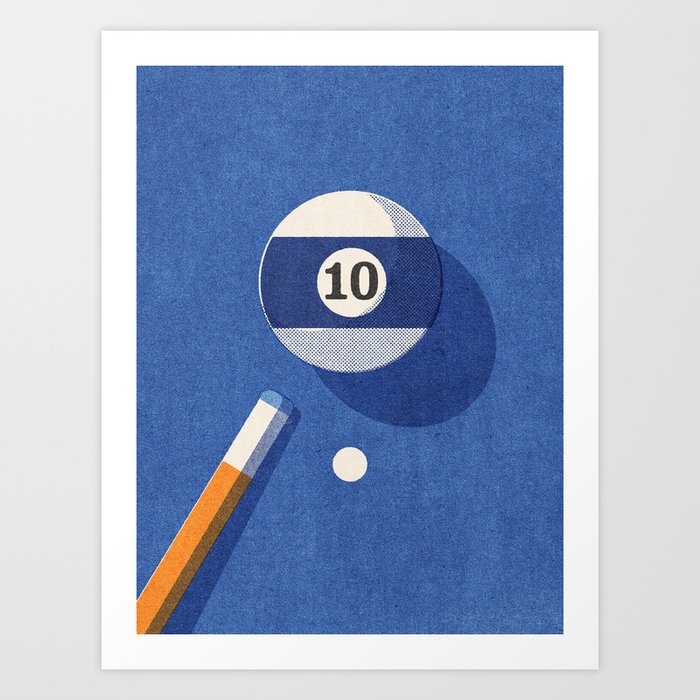 BALLS / Billiards - ball 10 I Art Print