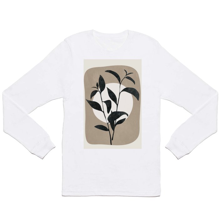 Abstract Minimal Plant Long Sleeve T Shirt