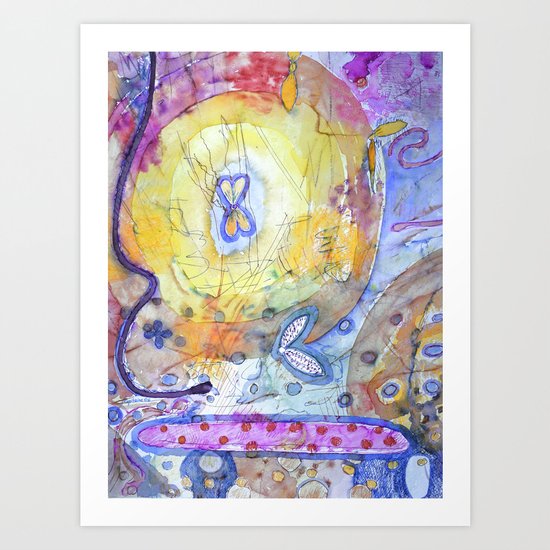 Creation with Wings Art Print