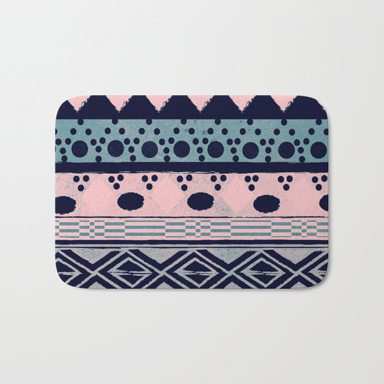 PASTEL NORDIC TRIBAL II Bath Mat