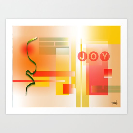 JOY IS STRENGTH Art Print