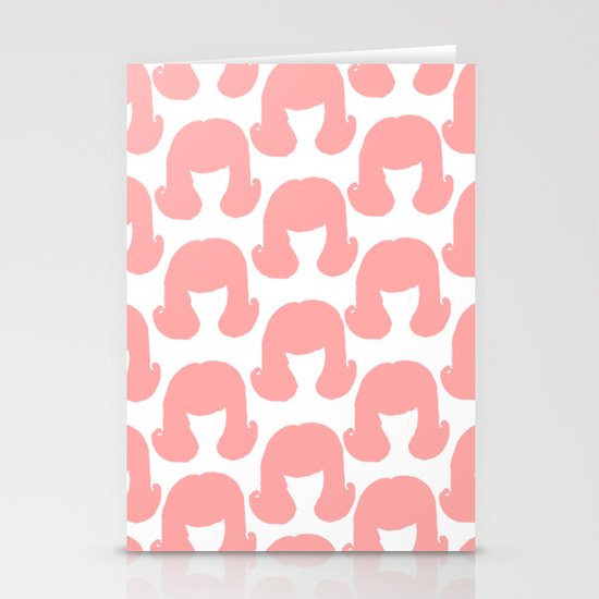 Pink Bouffants Stationery Cards